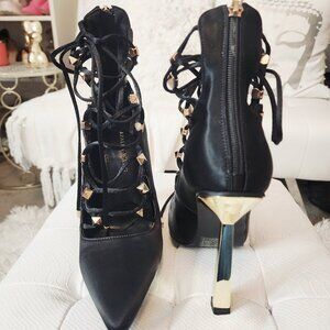 Sexy Black and gold high heels